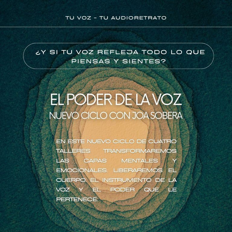 El Poder de la Voz. Ciclo de Talleres